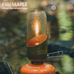 FIREMAPLE Orange Copper Lantern: Portable & Romantic Lighting