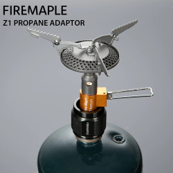 FIREMAPLE Z1 propanadapter: Anslut Coleman-patroner till spisar