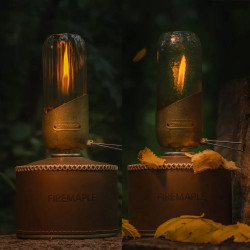 FIREMAPLE Orange kopparlykta: Bärbar och romantisk belysning