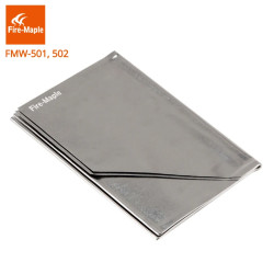 FIREMAPLE: Ultralätt vindruta med 8 plattor för matlagning vid lägereld