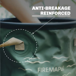 FIREMAPLE Ripple: Prenosno zložljivo taborno vedro - 12L/20L
