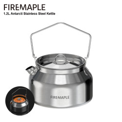 FIREMAPLE 1.2L Stainless Steel Camp Kettle - Durable & Lightweight ...