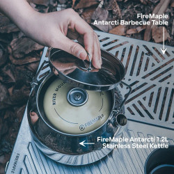 Чайник FIREMAPLE 1,2 л з нержавіючої сталі - міцний і легкий...