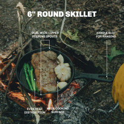 FIREMAPLE Blackhawk gietijzer: kamperen en koken onderweg