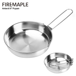 FIREMAPLE 8 Folding Tri-Ply Fry Pan - Durable & Portable Camping Co...